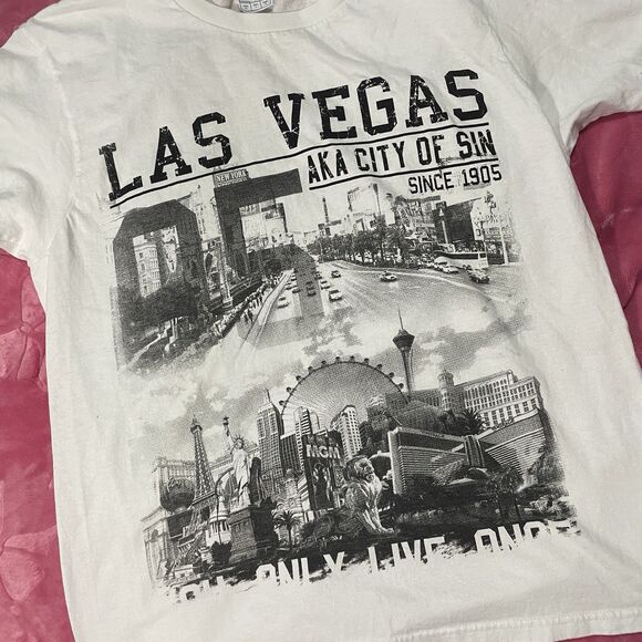 Yazbek Las Vegas Aka City Of Sin Graphic Yolo Shirt Size Large - Picture 3 of 6
